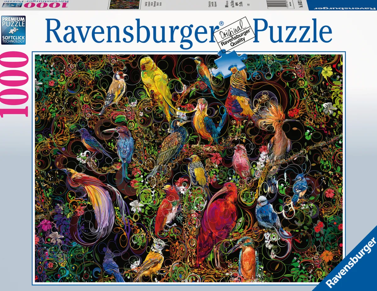 Ravensburger Fantasy|Dieren<Kunstige vogels - puzzel van 1000 stukjes