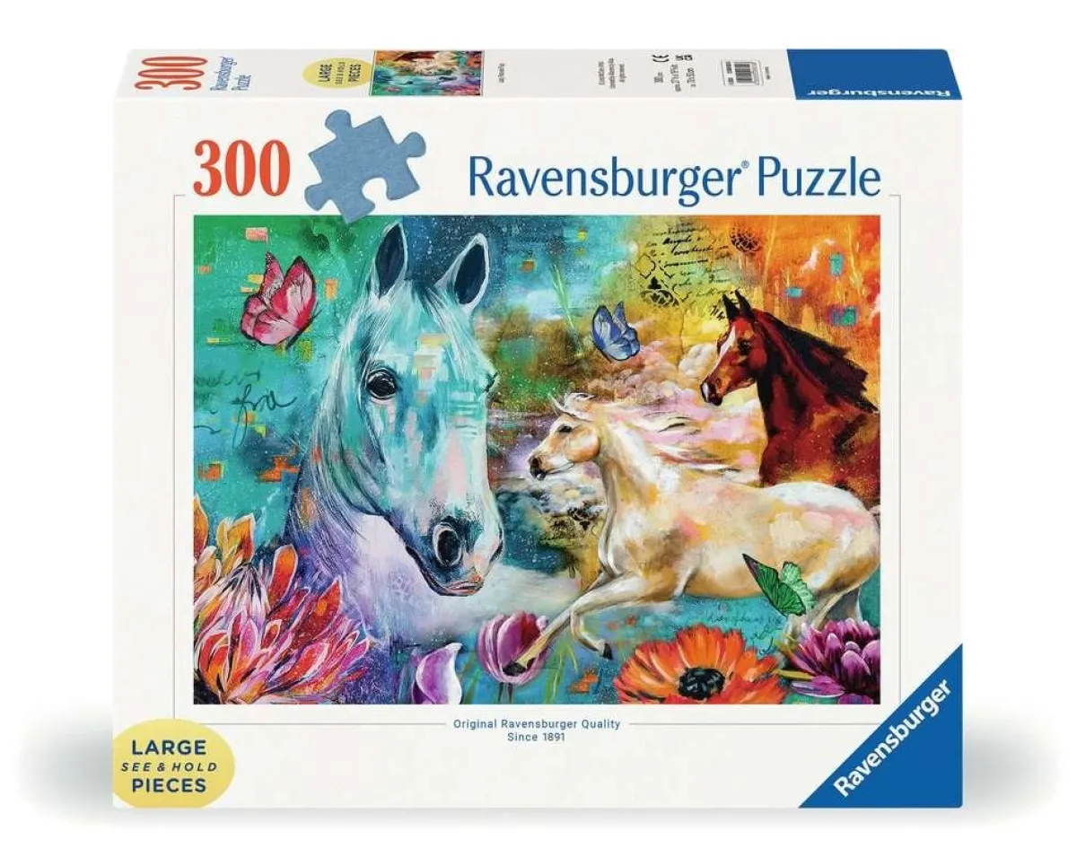 Ravensburger Dieren|100-499<Lady, Fate en Fury - 300 XXL stukjes