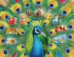 Ravensburger Fantasy|Dieren<Land van de pauw  - puzzel van 2000 stukjes