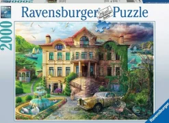 Ravensburger Tekening|Landschappen<Landhuis door de tijd heen - puzzel van 2000 stukjes