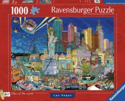 Ravensburger Steden En Gebouwen|Tekening<Las Vegas - Fleroux - puzzel van 1000 stukjes