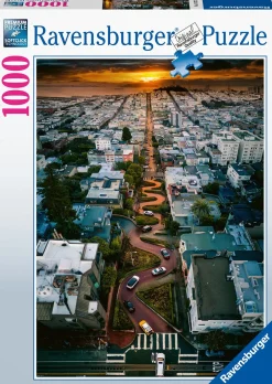 Ravensburger Steden En Gebouwen|1000-1499<Lombard Street, San Francisco - puzzel van 1000 stukjes