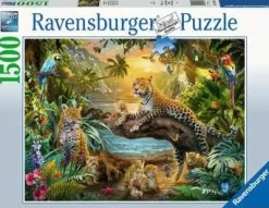 Ravensburger Dieren|Landschappen<Luipaarden in de jungle - puzzel van 1500 stukjes