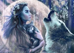 Ravensburger Fantasy|Dieren<Magie van het maanlicht - puzzel van 1000 stukjes