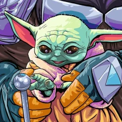 Kinderen Ravensburger Star Wars|Tekening<Mandalorian: Baby Yoda Grogu Momenten - 3 puzzels van 49 stukjes