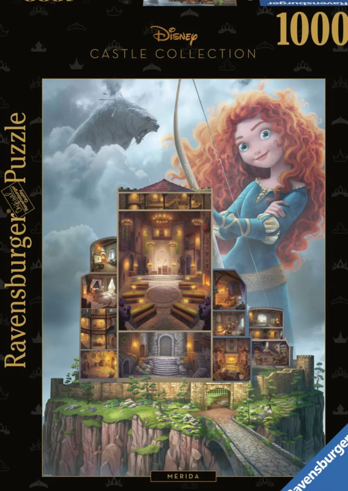 Ravensburger Disney, Pixar, Marvel|1000-1499<Merida - Disney Kasteel 4 - puzzel van 1000 stukjes