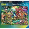 Ravensburger Fantasy|Tekening<Merry Mushroom Village - Aimee Stewart - puzzel van 1000 stukjes