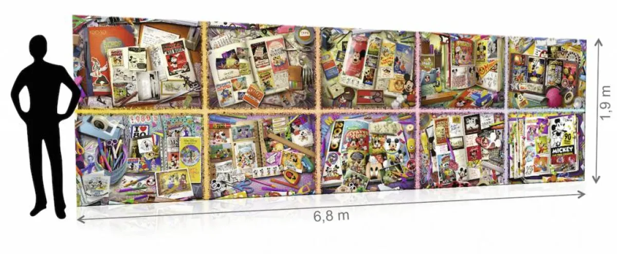 Ravensburger Disney, Pixar, Marvel|2000 En Meer<Mickey Mouse van 40000 stukjes (exact 40320 stukjes)