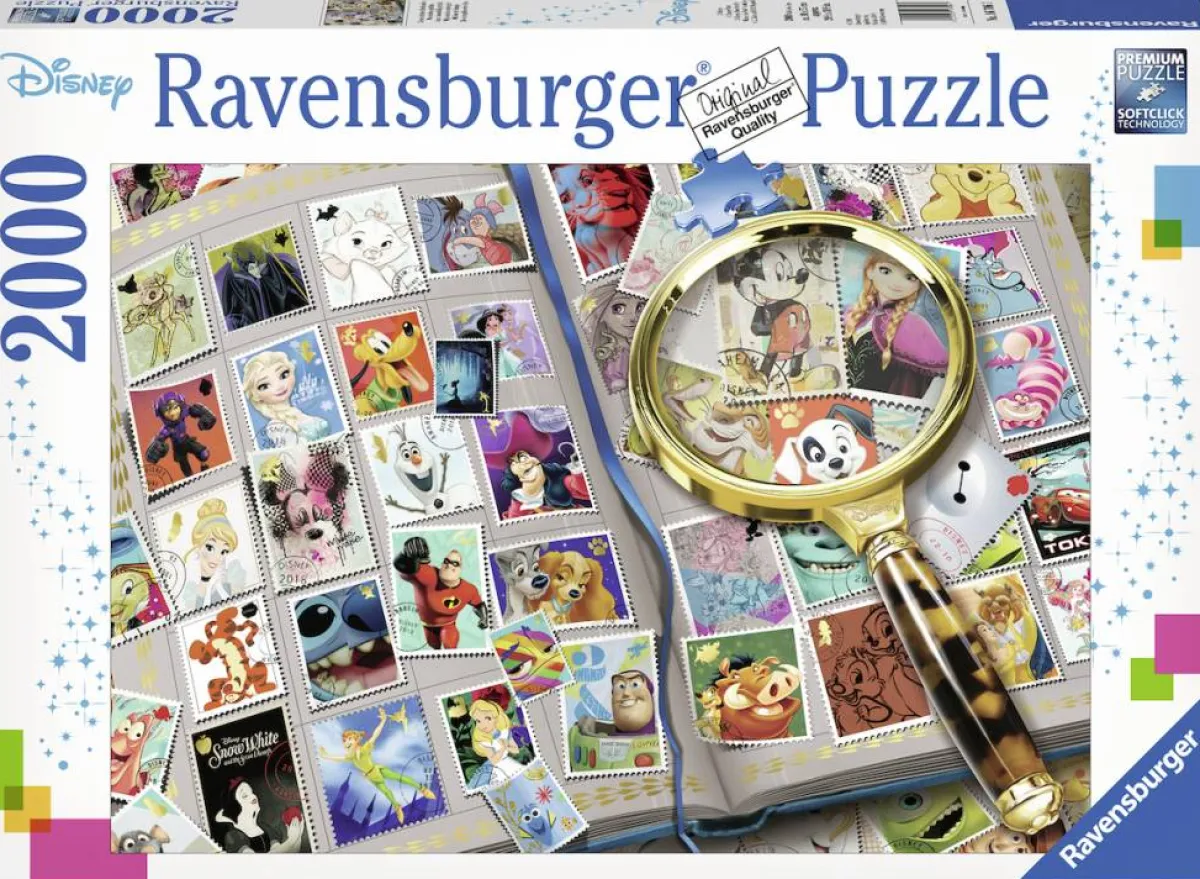 Ravensburger Disney, Pixar, Marvel|2000 En Meer<Mijn mooiste Disney postzegels - puzzel van 2000 stukjes