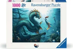 Ravensburger Fantasy|Dieren<Onderwaterfantasy: Draak, zeemeermin en schildpadden - puzzel van 1000 stukjes