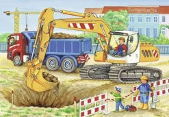 Kinderen Ravensburger Legpuzzels|2-99<Op de bouwplaats en boerderij - 2 puzzels van 12 stukjes