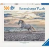 Kinderen Ravensburger Dieren|Legpuzzels<Paard op het strand - puzzel van 500 stukjes