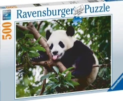 Kinderen Ravensburger Dieren|Legpuzzels<Panda in de boom - puzzel van 500 stukjes