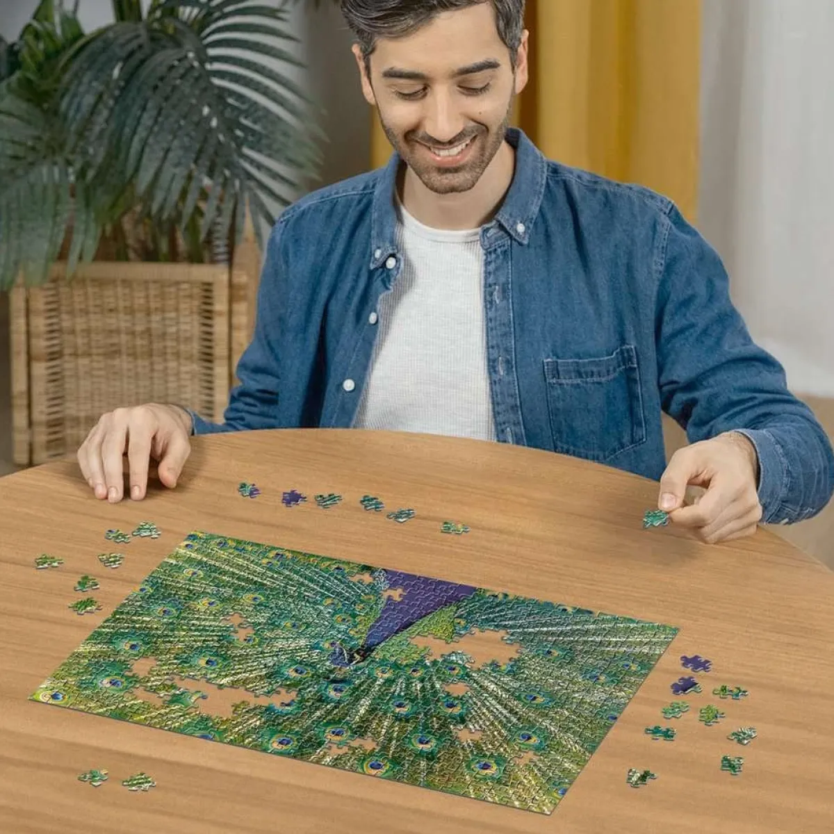 Kinderen Ravensburger Dieren|Legpuzzels<Pauw - Kleurrijke Dieren - puzzel van 500 stukjes