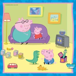 Kinderen Ravensburger Tekening|Legpuzzels<Peppa Pig - Familie en vriendjes - 3 puzzels van 49 stukjes