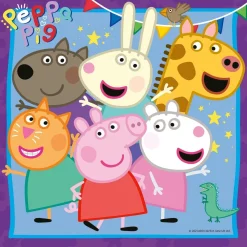 Kinderen Ravensburger Tekening|Legpuzzels<Peppa Pig - Familie en vriendjes - 3 puzzels van 49 stukjes