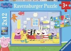 Kinderen Ravensburger Disney, Pixar, Marvel|Legpuzzels<Peppa Pig - Peppa's avontuur - 2 x 12 stukjes