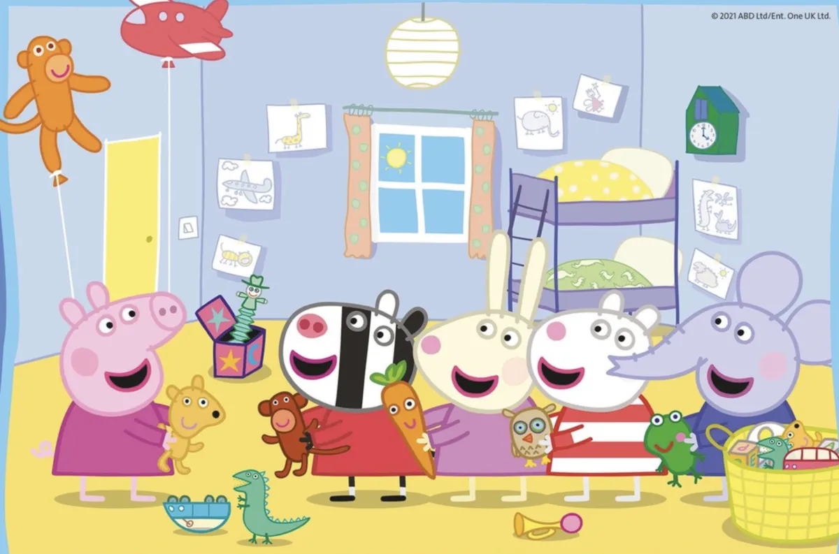 Kinderen Ravensburger Disney, Pixar, Marvel|Legpuzzels<Peppa Pig - Peppa's avontuur - 2 x 12 stukjes