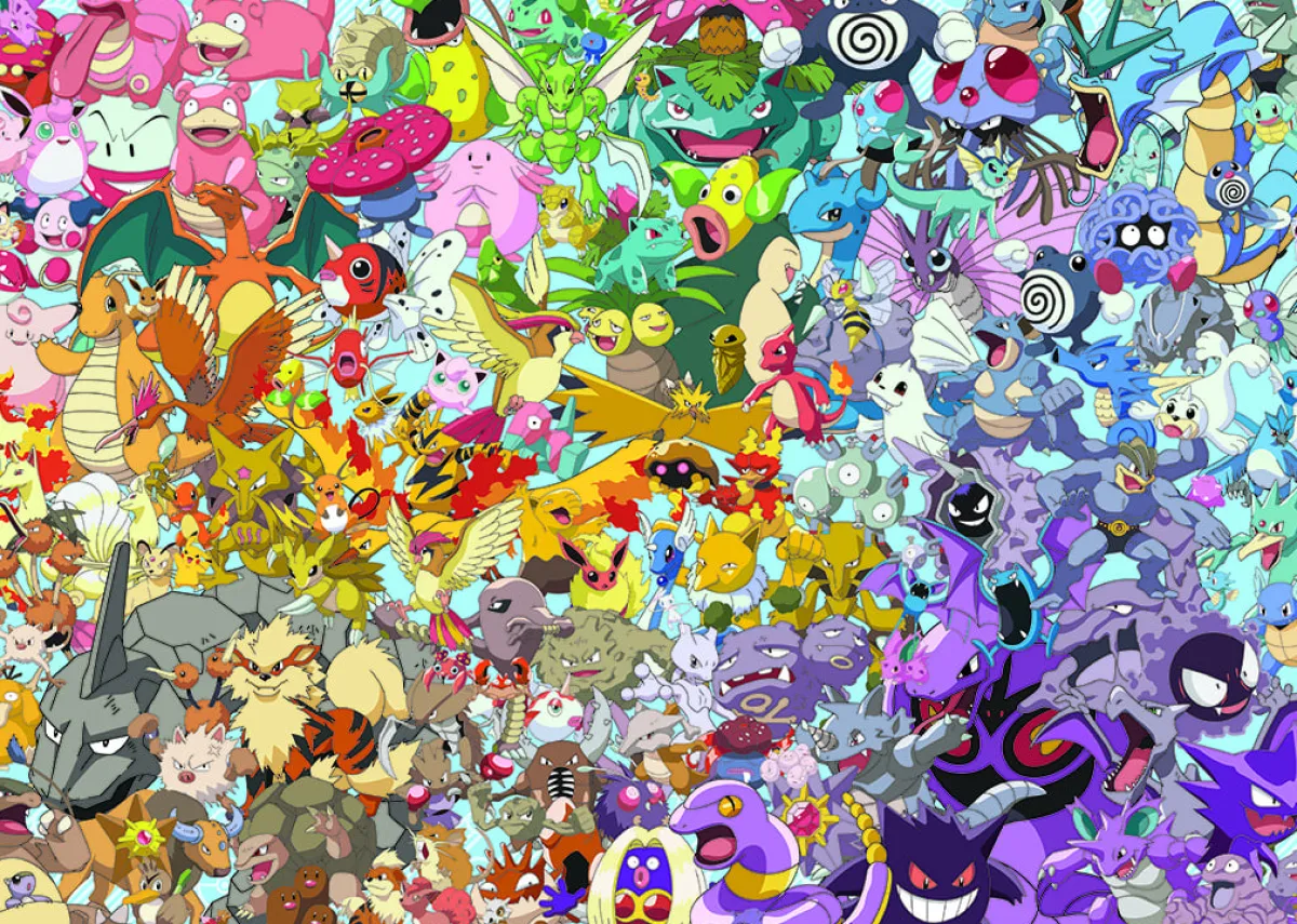 Ravensburger Disney, Pixar, Marvel|1000-1499<Pokemon - Challenge - puzzel van 1000 stukjes