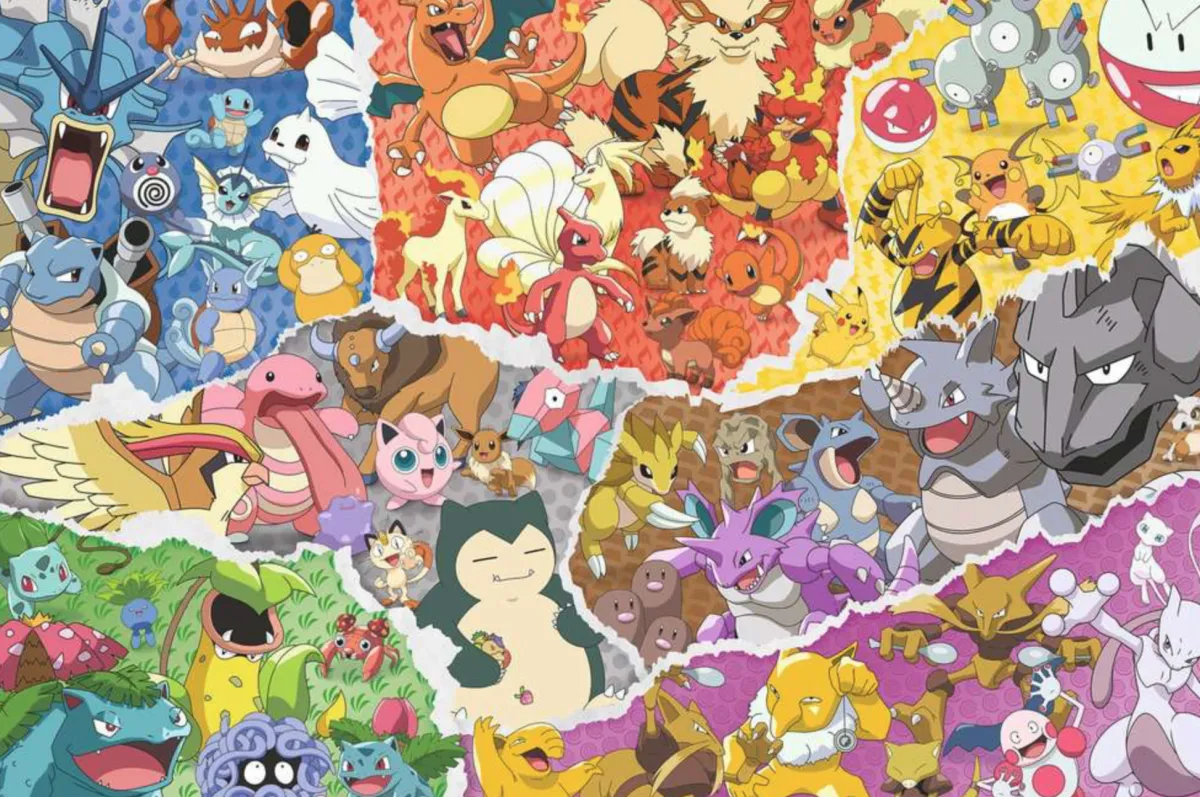 Ravensburger Tekening|2000 En Meer<Pokémon Allstars - 5000 stukjes