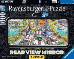 Ravensburger Tekening|1000-1499<Politie achtervolging - Rearview Mirror - puzzel van 1000 stukjes