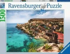 Ravensburger Landschappen|Steden En Gebouwen<Popeye Village in Malta - puzzel van 1500 stukjes
