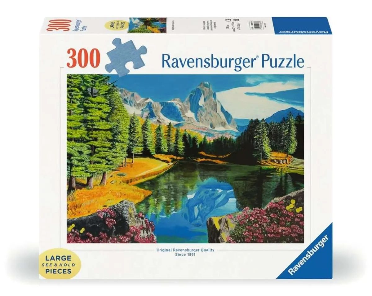 Ravensburger Landschappen|100-499<Rocky Mountain reflections - 300 XXL stukjes