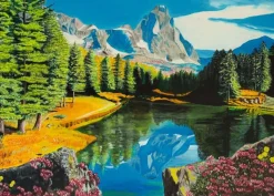 Ravensburger Landschappen|100-499<Rocky Mountain reflections - 300 XXL stukjes