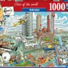 Ravensburger Tekening|Steden En Gebouwen<Rotterdam - Fleroux - puzzel van 1000 stukjes