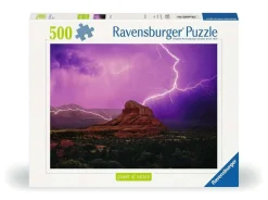 Kinderen Ravensburger Legpuzzels|Landschappen<Roze Onweer - power of nature - puzzel van 500 stukjes