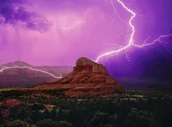 Kinderen Ravensburger Legpuzzels|Landschappen<Roze Onweer - power of nature - puzzel van 500 stukjes