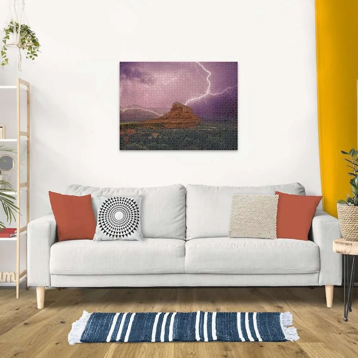 Kinderen Ravensburger Legpuzzels|Landschappen<Roze Onweer - power of nature - puzzel van 500 stukjes