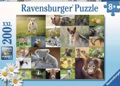 Kinderen Ravensburger Dieren|Legpuzzels<Schattige babydieren - puzzel van 200 stukjes