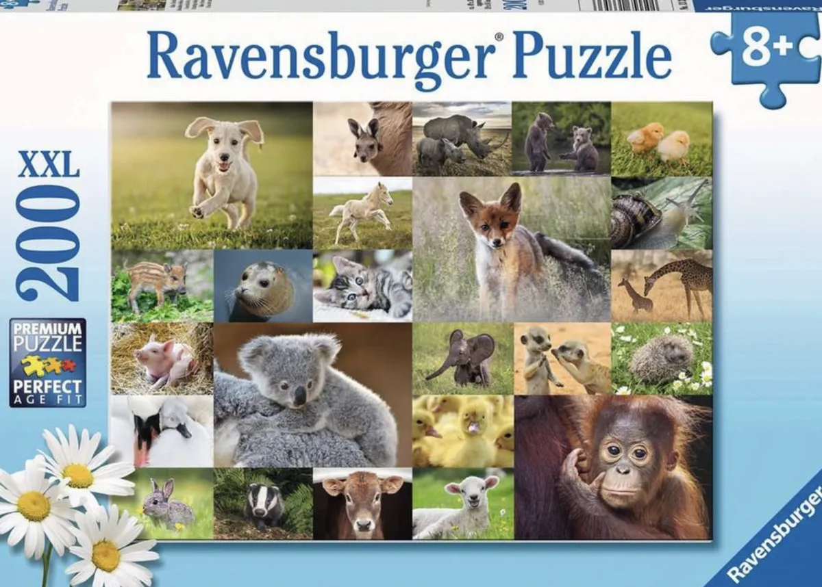 Kinderen Ravensburger Dieren|Legpuzzels<Schattige babydieren - puzzel van 200 stukjes
