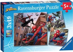 Kinderen Ravensburger Tekening|Disney, Pixar, Marvel<Spiderman - 3 puzzels van 49 stukjes