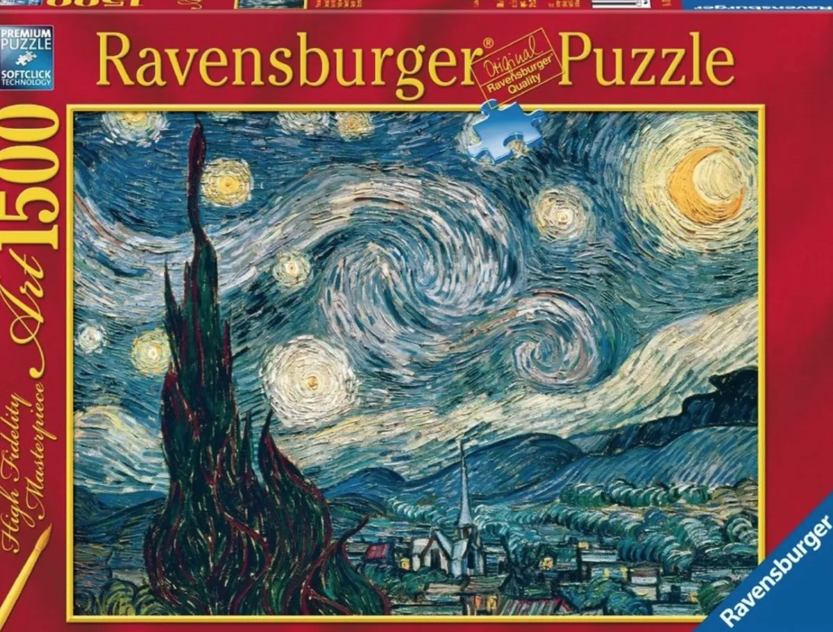 Ravensburger Kunst En Cultuur|Landschappen<Sterrennacht - Van Gogh - 1500 stukjes - Exclusiviteit