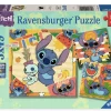 Kinderen Ravensburger Disney, Pixar, Marvel|Legpuzzels<Stitch - 3 puzzels van 49 stukjes