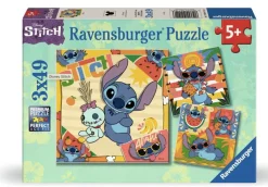 Kinderen Ravensburger Disney, Pixar, Marvel|Legpuzzels<Stitch - 3 puzzels van 49 stukjes