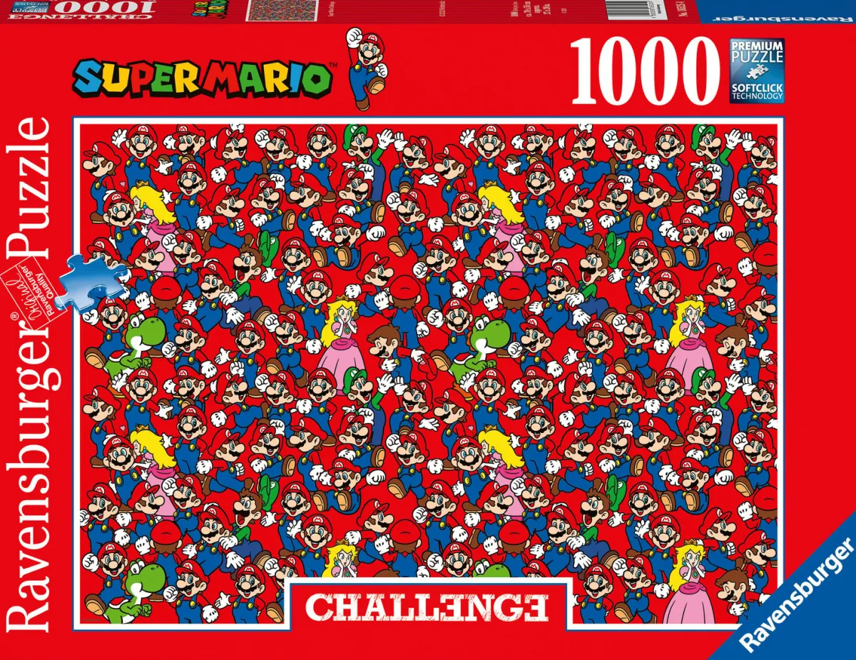 Ravensburger Disney, Pixar, Marvel|1000-1499<Super Mario - Challenge - puzzel van 1000 stukjes
