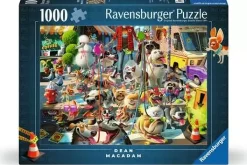 Ravensburger Tekening|1000-1499<The Dog Walker - Dean Macadam - puzzel van 1000 stukjes