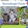 Kinderen Ravensburger Dieren|Legpuzzels<Tijger katjes - 3 puzzels van 49 stukjes