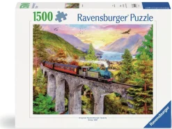 Ravensburger Landschappen|Steden En Gebouwen<Trein op viaduct - puzzel van 1500 stukjes