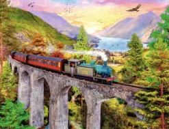 Ravensburger Landschappen|Steden En Gebouwen<Trein op viaduct - puzzel van 1500 stukjes