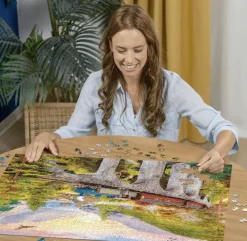 Ravensburger Landschappen|Steden En Gebouwen<Trein op viaduct - puzzel van 1500 stukjes
