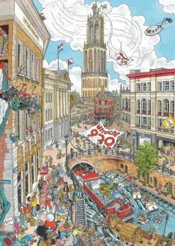 Ravensburger Tekening|Steden En Gebouwen<Utrecht - Fleroux - puzzel van 1000 stukjes