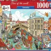 Ravensburger Tekening|Steden En Gebouwen<Venetië - Fleroux - puzzel van 1000 stukjes