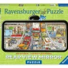 Ravensburger Tekening|1000-1499<Verkeerschaos - Rearview Mirror - puzzel van 1000 stukjes