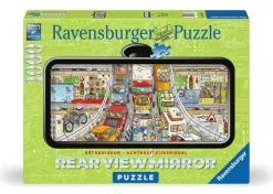 Ravensburger Tekening|1000-1499<Verkeerschaos - Rearview Mirror - puzzel van 1000 stukjes