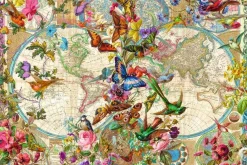 Ravensburger Dieren|Astrologie & Wereldkaarten<Wereldkaart van vlinders - puzzel van 3000 stukjes