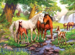 Kinderen Ravensburger Dieren|Legpuzzels<Wilde paarden bij de rivier - 300 stukjes
